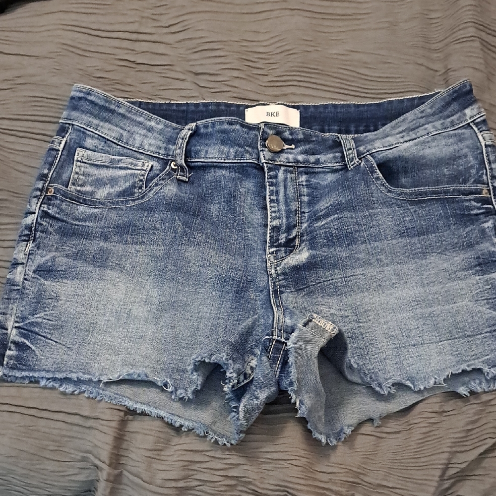 BKE Dark Blue Denim Shorts
